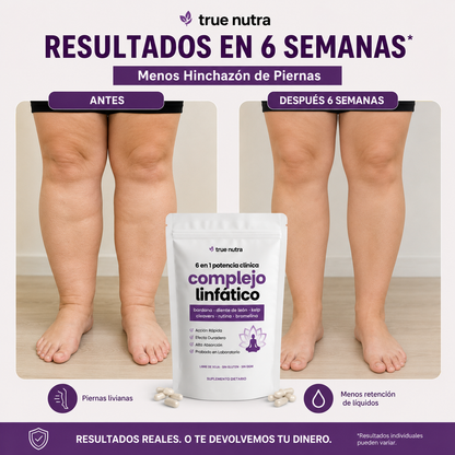 TrueNutra™ | Cápsulas que Drenan Naturalmente la Hinchazón del Rostro, Abdomen y Piernas